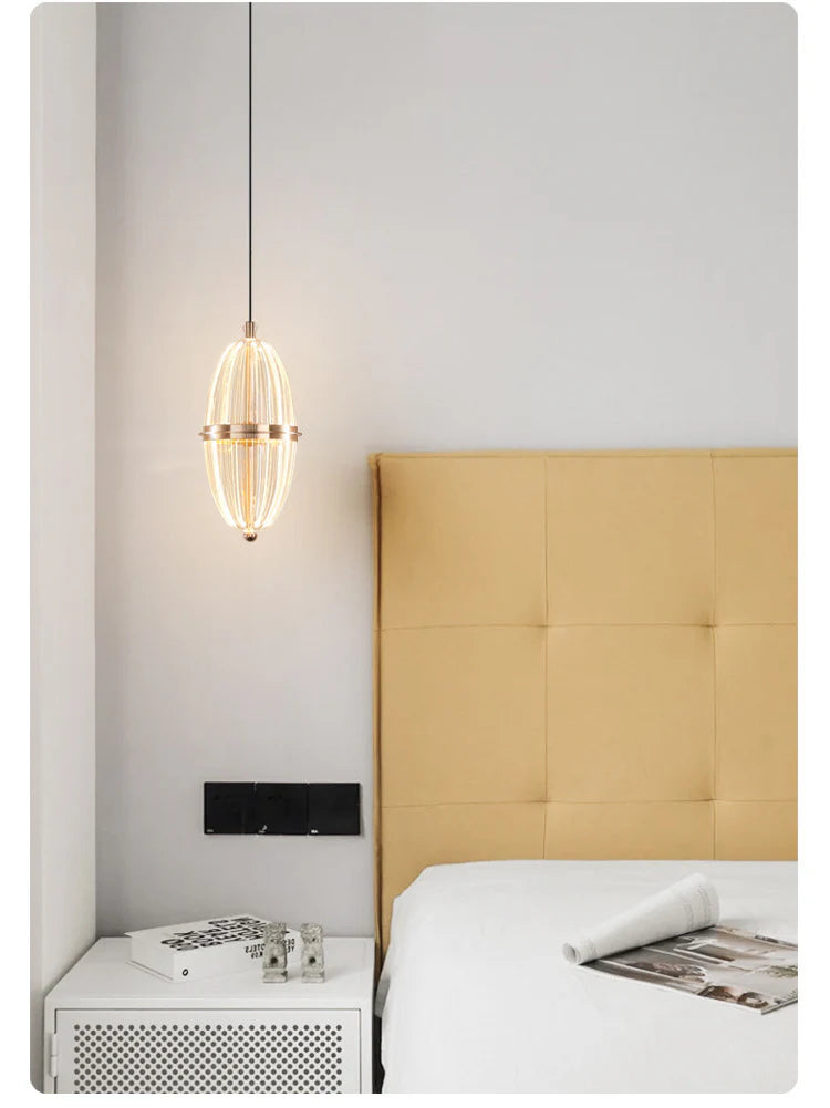 HDC Led Light Modern Led Pendant Hanging Light For Bedside Dining Living Room- tricolor