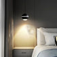 Hdc 1 Light Straight Led Ball Black Pendant Lamp Ceiling Light - Warm White
