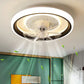 Hdc 500mm Round Black Low Height Ceiling Light With Fan Led Chandelier