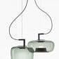 Hdc Nordic LED Pendant Light Minimalist Smoke Glass Single Head Hanging Lamp