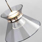 HDC 1 Light LED Glass Smokey Black Gold Pendant Ceiling Light - Warm White