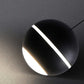 Hdc 1 Light Straight Led Ball Black Pendant Lamp Ceiling Light - Warm White