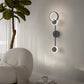 Hdc Pendulum Black Ring LED Long Tube Wall Light - Tricolor