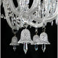 Hdc 12 Light Shade Clear Glass Italian Chandelier Ceiling Lights Hanging - Warm White