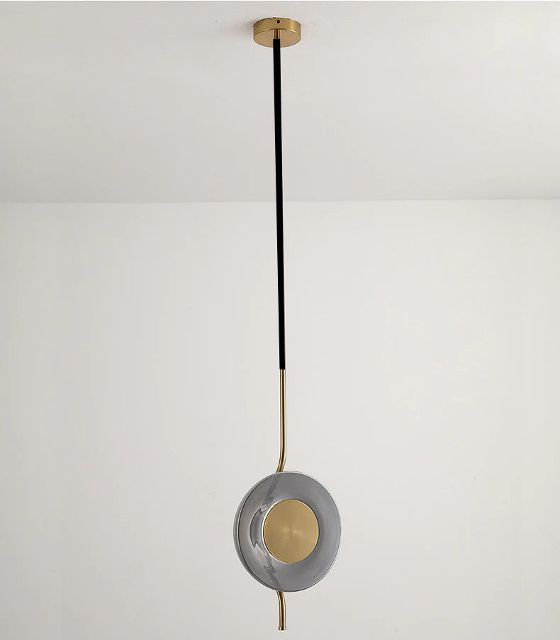 HDC 1 Light Led Pendulum Glass Pendant Lamp Ceiling Light