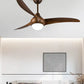 Hdc 52 Inch 3 Blade Walnut Finish Industrial Wind Lamp Ceiling Fan Remote Controlled With Light