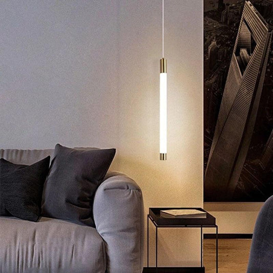 Hdc Led 1 Light Modern Led Gold Long Pendant Light