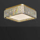 Hdc 500 Mm Round Square Crystal Surface Chandelier For Low Height Ceilings
