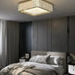 Hdc 500 Mm Round Square Crystal Surface Chandelier For Low Height Ceilings