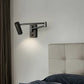 Hdc Led 6w Black Bedside Wall Light With Adjustable Arm Spot - Warm White