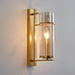 Hdc 400mm Gold Glass Long Wall Light Metal - Gold Warm White