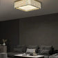 Hdc 500 Mm Round Square Crystal Surface Chandelier For Low Height Ceilings