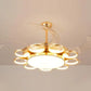 HDC Invisible Golden Rings Ceiling Fan Chandelier With Remote Control 4 Abs Blades - Warm White