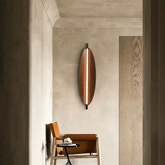Hdc 400/600mm Led Wooden Modern Wall Light For Living Room Dining Room Light