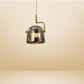 Hdc Contemporary Black Glass Metal Pendant Lamp With Industrial Style And Sleek Finish