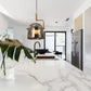 Hdc Contemporary Black Glass Metal Pendant Lamp With Industrial Style And Sleek Finish