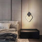 HDC Led 1 Light Modern Pendant Lighting Bedside Minimalist Aluminium - Black (Square)