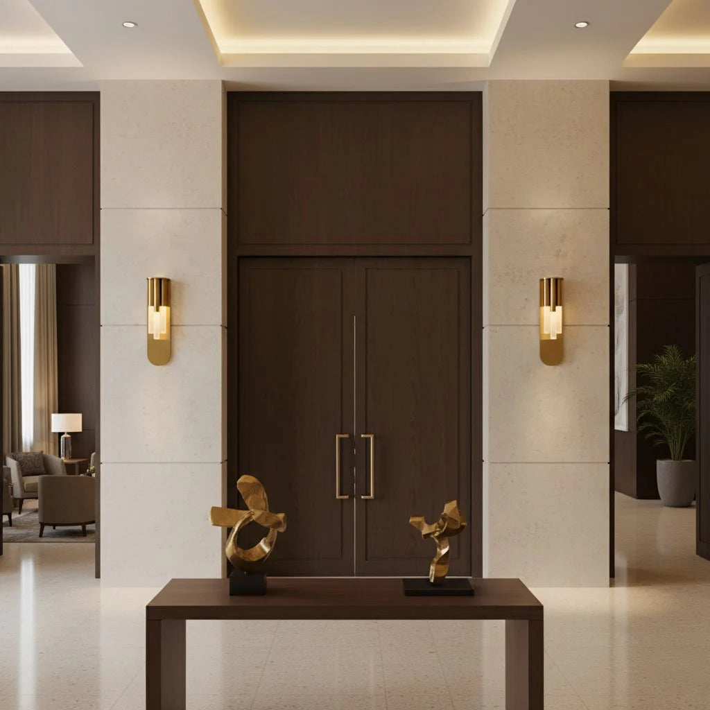 HDC Modern Simple Three Long Profile Tube Metal Plate Wall Light for Living Room TV Background Bedroom