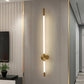 HDC Modern Gold Vertical LED Wall Light for Bedroom, Living Room