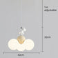 HDC Kids Cloud Pendant Chandelier Light with Playful Bear Figurine for Nursery & Kids Room