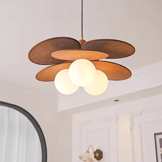 HDC Vintage Woven Rattan Pendant Light for Bedroom, Living Room