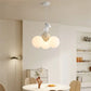 HDC Kids Cloud Pendant Chandelier Light with Playful Bear Figurine for Nursery & Kids Room