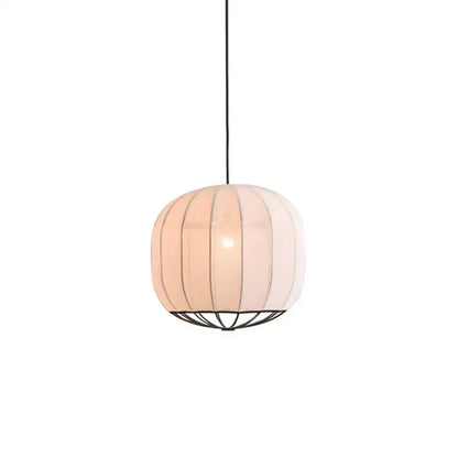 Hdc New Modern Minimalist Black body Silk Fabric long Pendant Lamp For living room bedroom