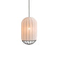 Hdc New Modern Minimalist Black body Silk Fabric long Pendant Lamp For living room bedroom