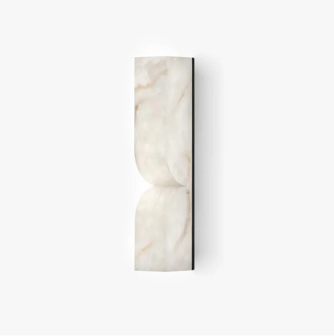 HDC Luxury Marble Finish Vertical LED Wall Light for Modern Interiors