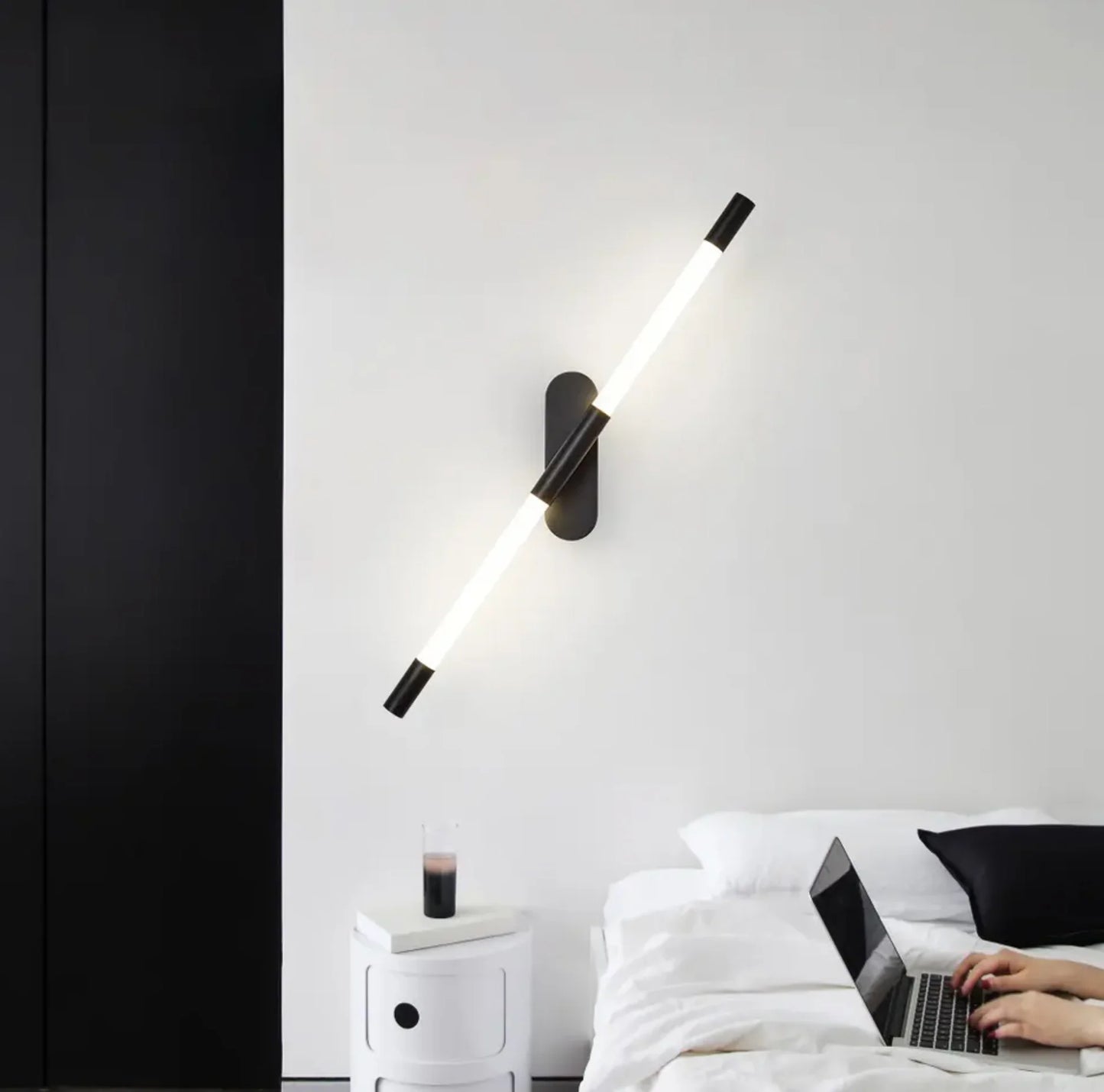 HDC 600 Mm Led Brass Gold Plated Long Tube Wall Light - Warm White