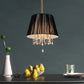 Hdc 500MM Black Italian With Shade Chandelier For Living Dining Room Light