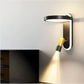 Hdc Led Wall Lamp With Spotlight 3 Colors Changeable Adjustable Angle - Black Bedside Lamp Study Room Bedroom, Chandeliers For Kitchen