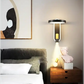 Hdc Led Wall Lamp With Spotlight 3 Colors Changeable Adjustable Angle - Black Bedside Lamp Study Room Bedroom, Chandeliers For Kitchen
