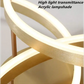 Hdc Modern 3 Ring Gold Flush Mount Ceiling Lighting Chandelier