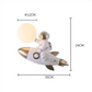 Hdc Kids Cartoon Rocket Astronaut Children's Room Bedside Indoor Wall Light