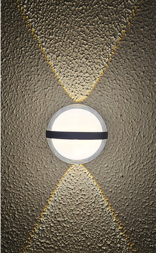 HDC 8W Rectangle Shape IP65 Waterproof Outdoor Wall Lights, Up and Down LED Porch Lights (Warm White)