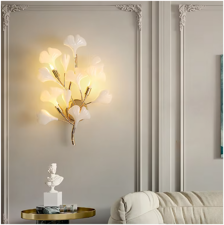 HDC Modern Tree Leaf Wall Light For Living Room