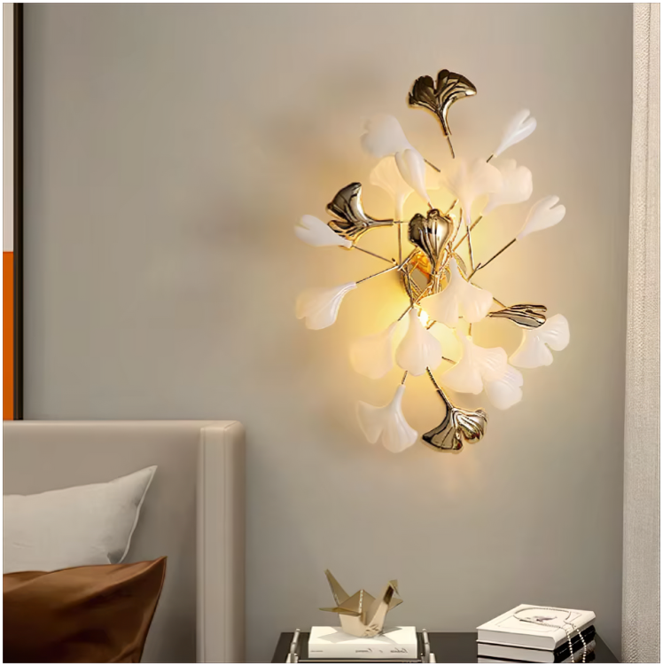 HDC Modern Tree Leaf Wall Light For Living Room