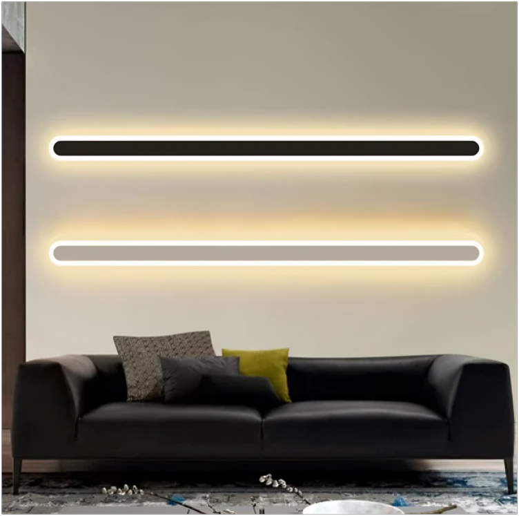 Hdc 600/800 Mm Led White Long Wall Light - Tricolor