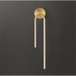 Hdc Gold Oval Acrylic Modern Led Wall Light - Tricolor