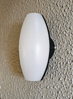 HDC 7W Oval Shape IP65 Waterproof Outdoor Wall Lights, Up and Down LED Porch Lights (Warm White)