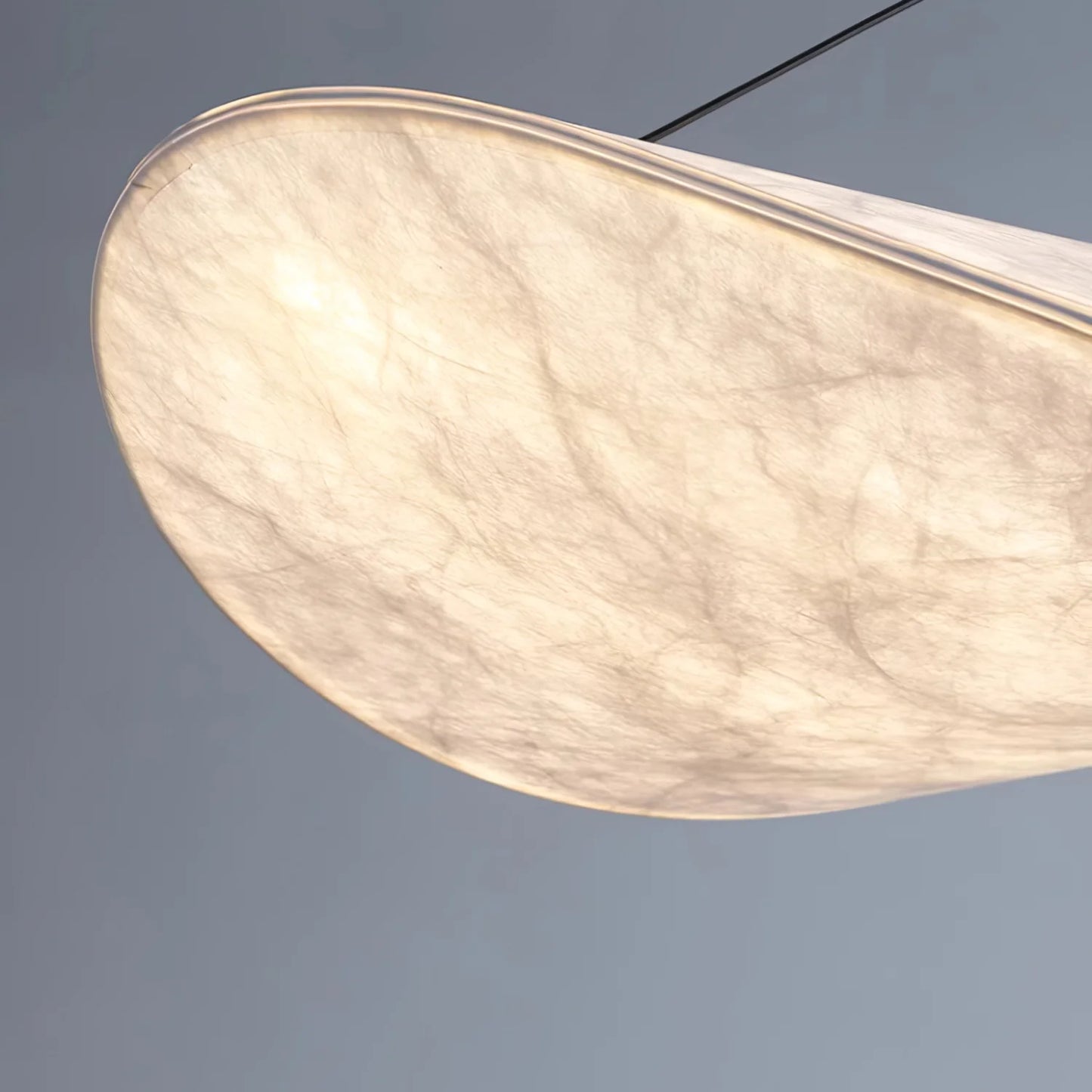 HDC Modern Curved Shell Pendant Light – Sculptural Warm LED Ceiling Lamp for Dining, Lounge & Contemporary Interiors
