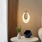 HDC led 1-Light Bundle Gold Crystal Hanging Pendant Ceiling Light- Tricolor