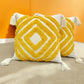 Hdc Luxury Cotton Handmade Decorative Boho Throw Pillow Covers with Tassels 16″X16″ for Decorative Sofa Couch Living Room Indoor Outdoor Chair Farmhouse