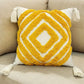 Hdc Luxury Cotton Handmade Decorative Boho Throw Pillow Covers with Tassels 16″X16″ for Decorative Sofa Couch Living Room Indoor Outdoor Chair Farmhouse
