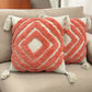 Hdc Luxury Cotton Handmade Decorative Boho Throw Pillow Covers with Tassels 16″X16″ for Decorative Sofa Couch Living Room Indoor Outdoor Chair Farmhouse