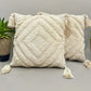 Hdc Luxury Cotton Handmade Decorative Boho Throw Pillow Covers with Tassels 16″X16″ for Decorative Sofa Couch Living Room Indoor Outdoor Chair Farmhouse