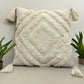 Hdc Luxury Cotton Handmade Decorative Boho Throw Pillow Covers with Tassels 16″X16″ for Decorative Sofa Couch Living Room Indoor Outdoor Chair Farmhouse