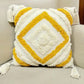 Hdc Luxury Cotton Handmade Decorative Boho Throw Pillow Covers with Tassels 16″X16″ for Decorative Sofa Couch Living Room Indoor Outdoor Chair Farmhouse