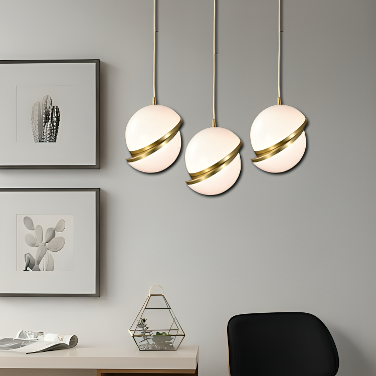 Modern round pendant light store